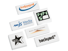 Magnet mit Firmenlogo