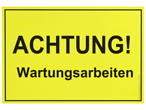 Magnetische Hinweisschilder